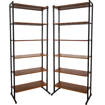 Coppia di librerie modulari, anni '60