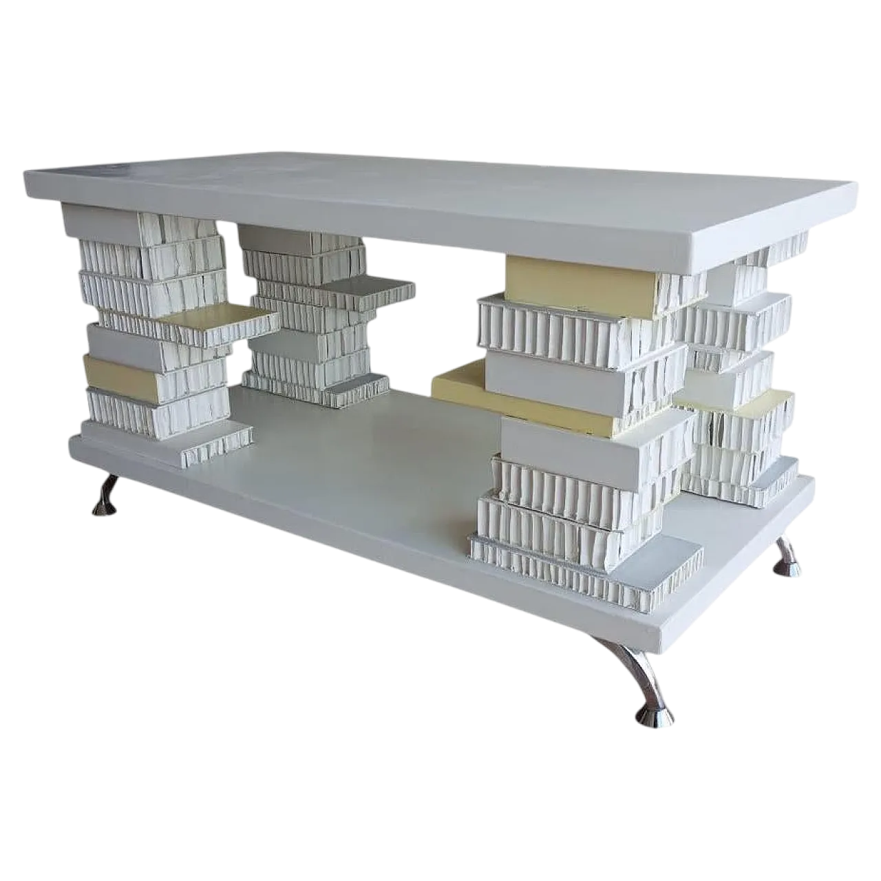 Sculptural table with artistic design, 1970s 14