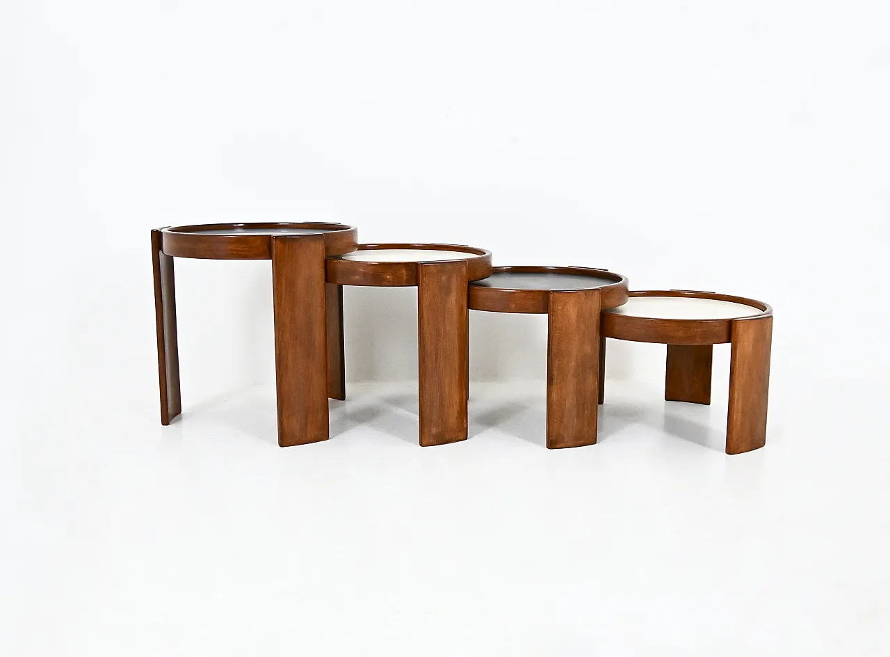 Model 780 Nesting Tables by Gianfranco Frattini for Cassina, 1960s 5