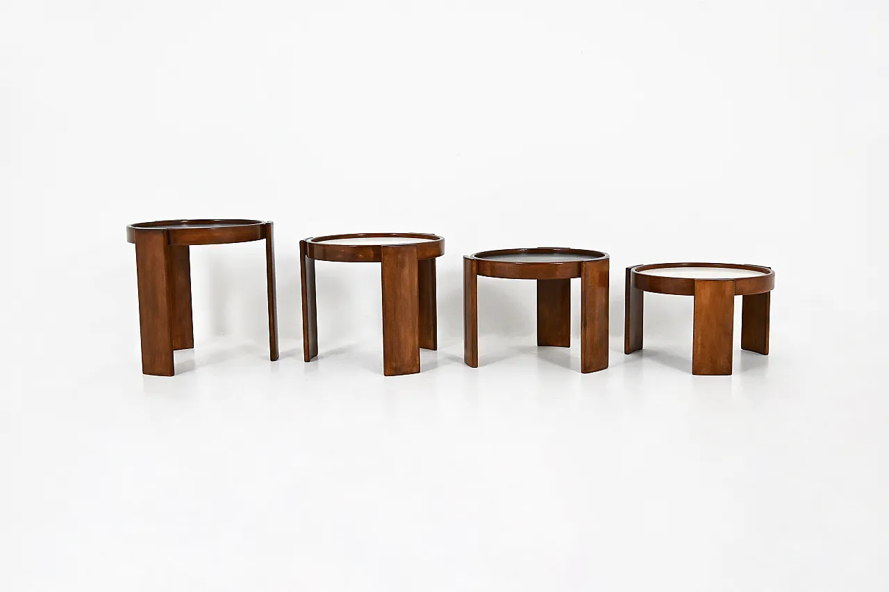Model 780 Nesting Tables by Gianfranco Frattini for Cassina, 1960s 7