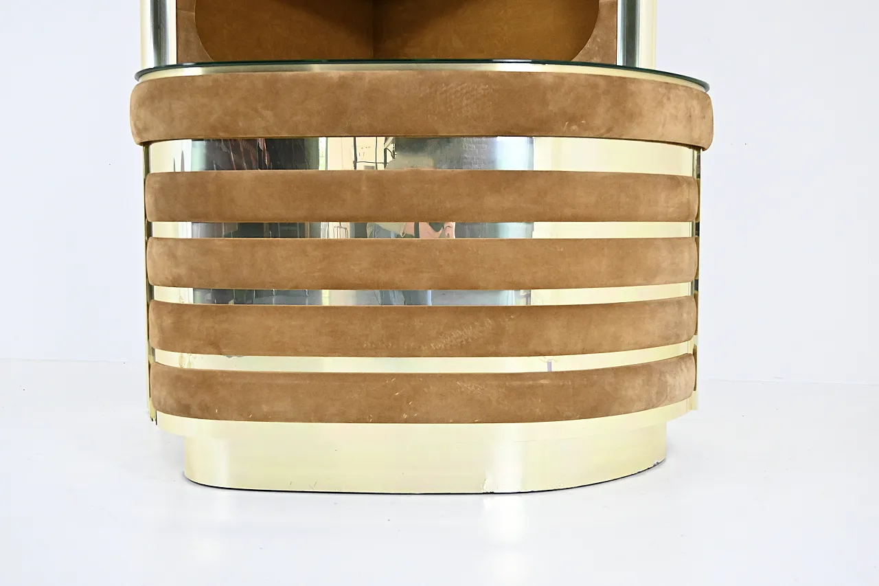 Set da bar con 2 sgabelli attribuiti a Willy Rizzo, anni '70 5