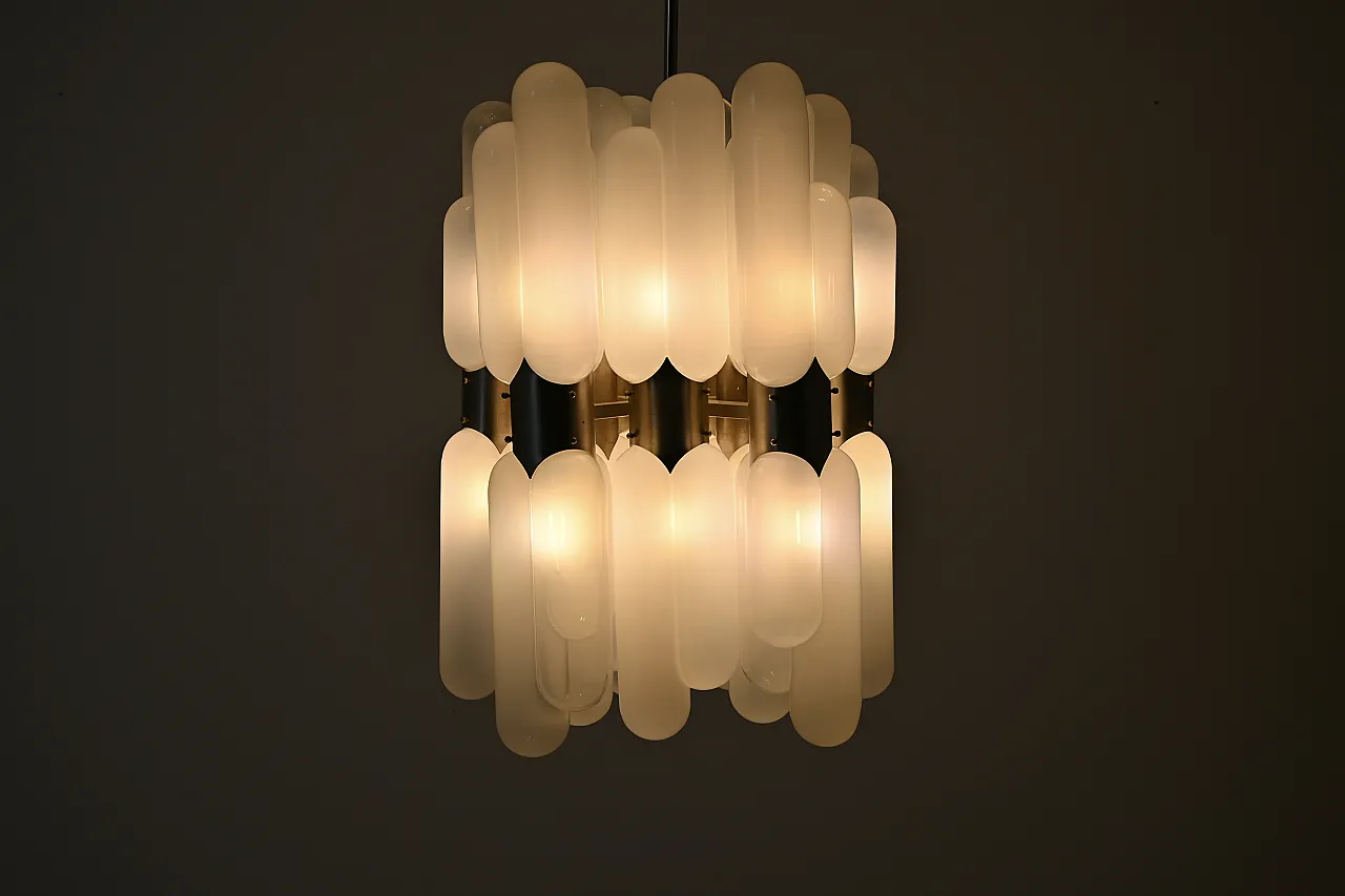 Lampadario Torpedo" di Carlo Nason per Mazzega, anni '60 3