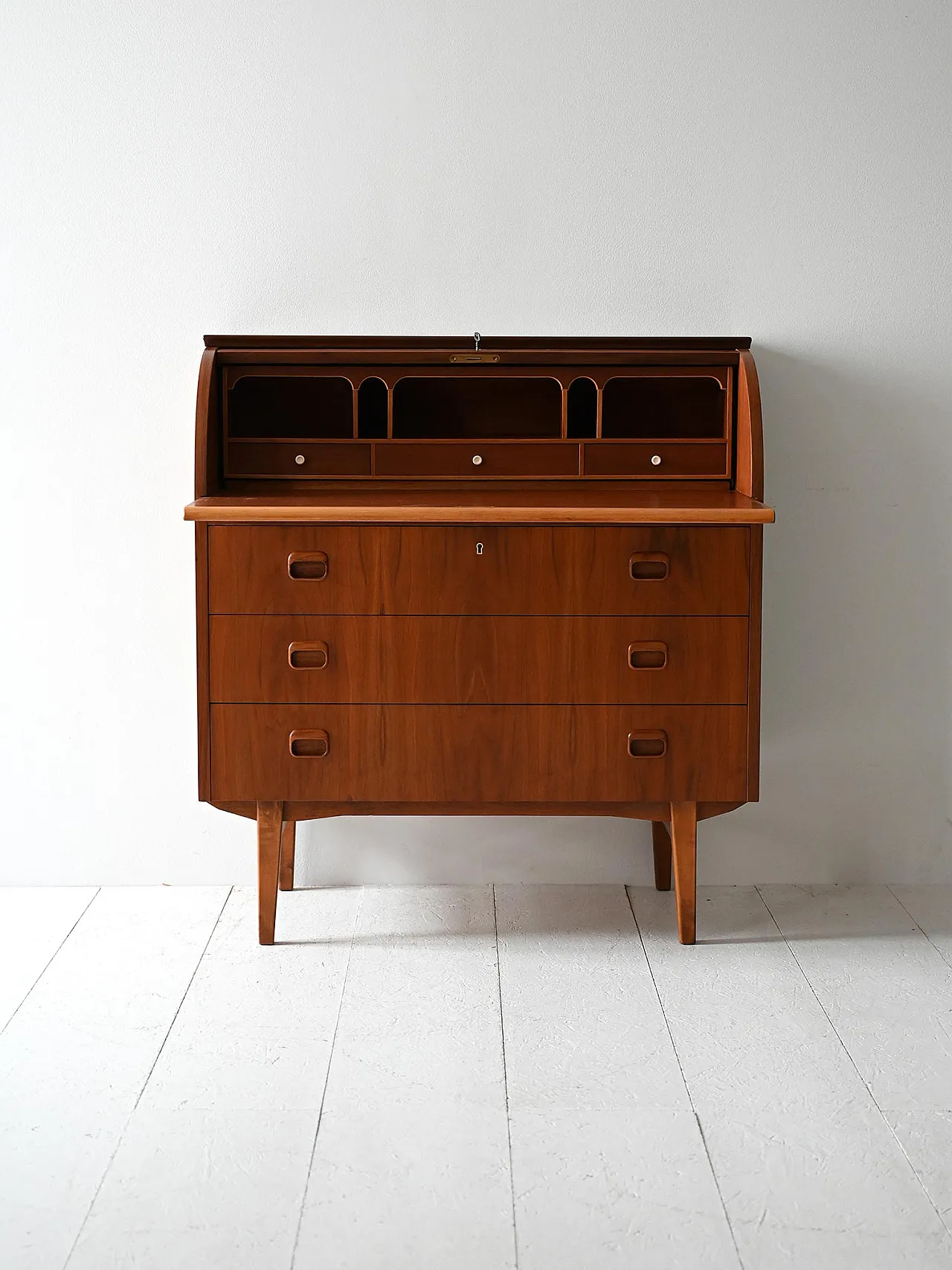Secrétaire scandinavo in teak, 50s 2