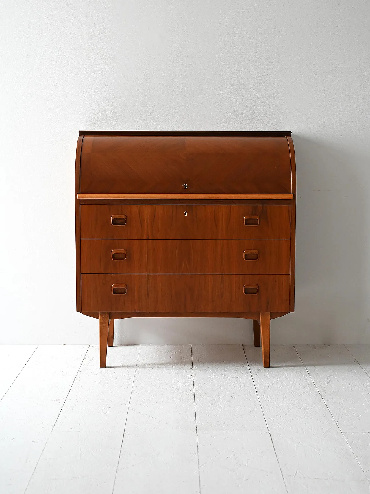 Secrétaire scandinavo in teak, 50s 3