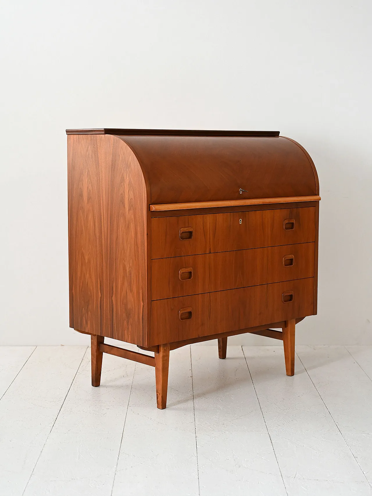 Secrétaire scandinavo in teak, 50s 4