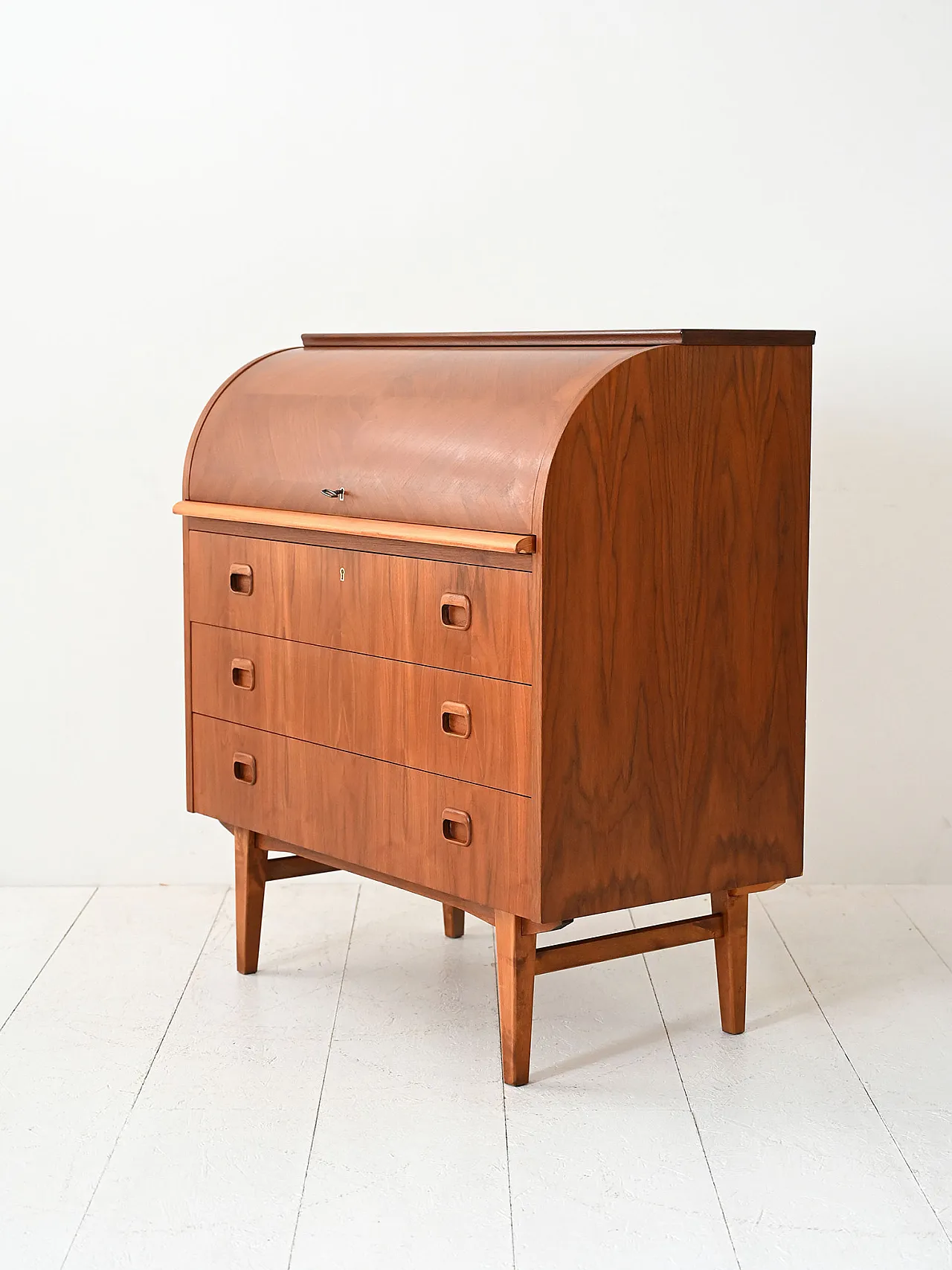 Secrétaire scandinavo in teak, 50s 5