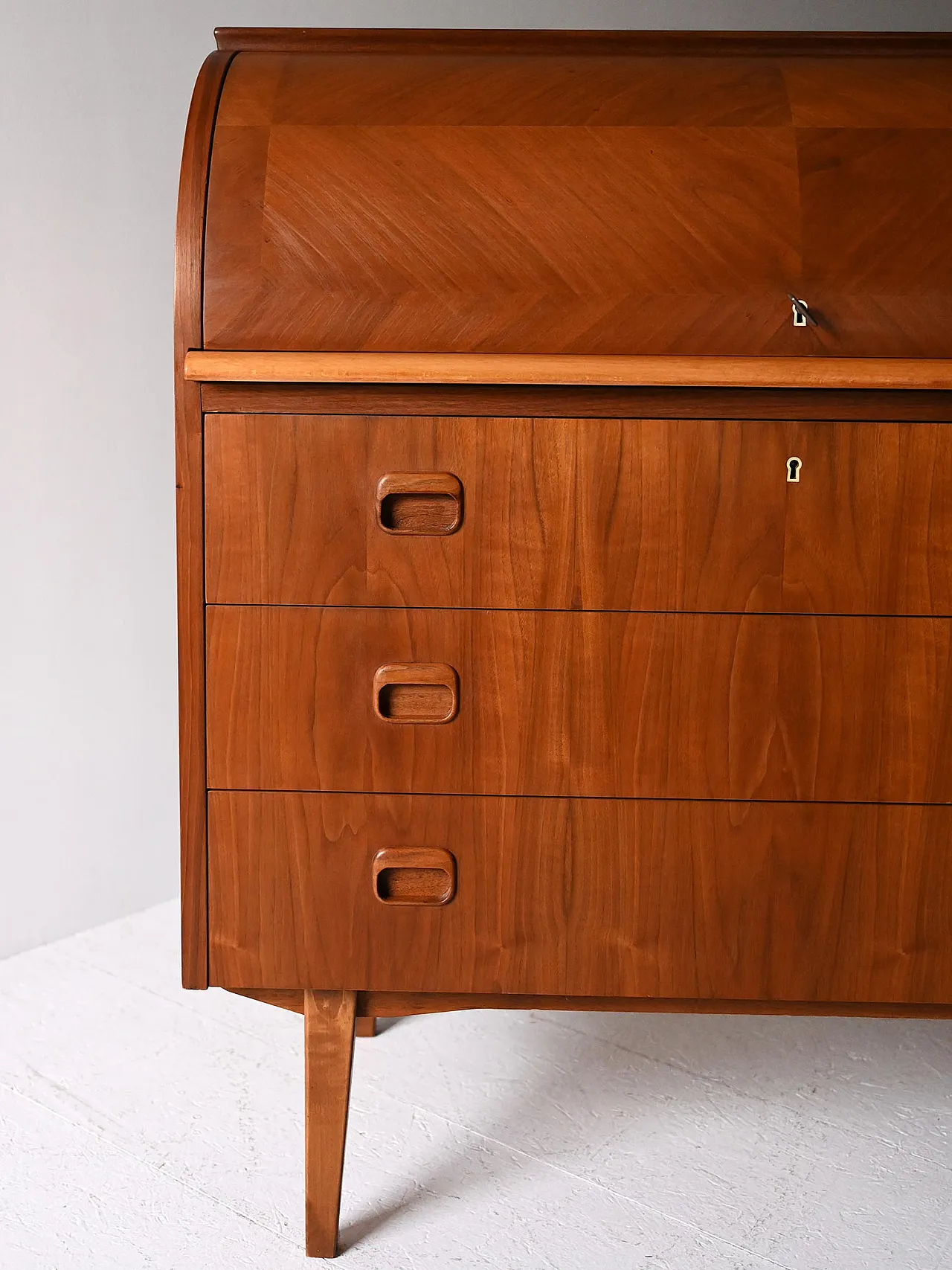 Secrétaire scandinavo in teak, 50s 6