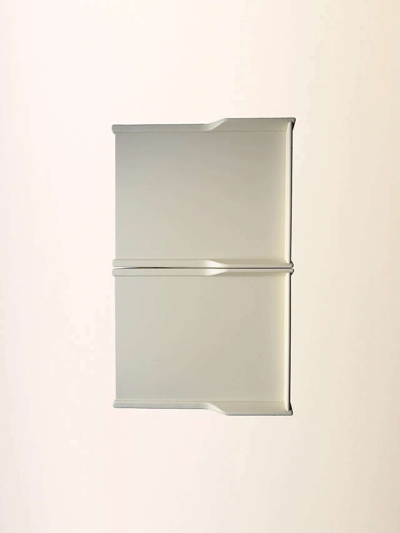 Pair of Scandinavian white bedside tables, 1950s 9