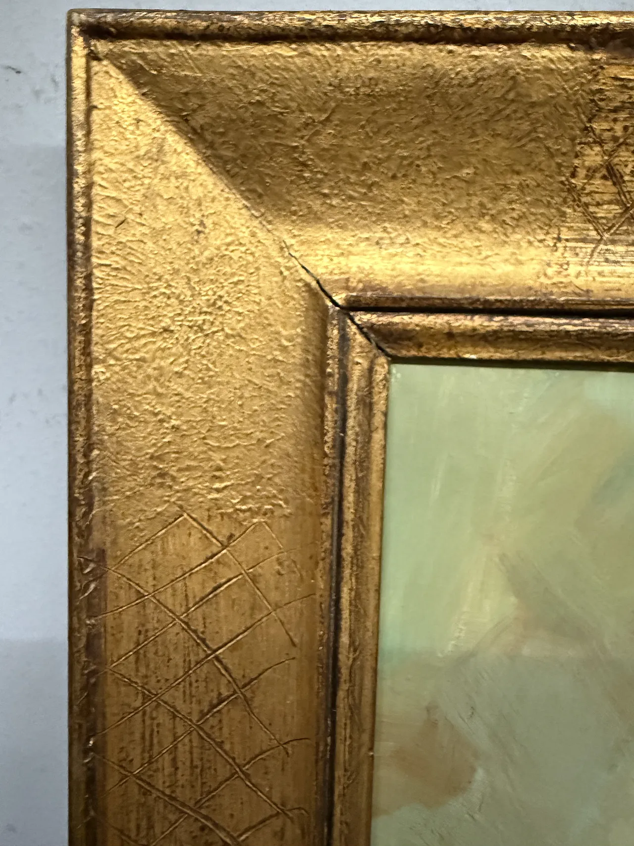 Dipinto olio su tela bambina C. Moraldi, '900 9