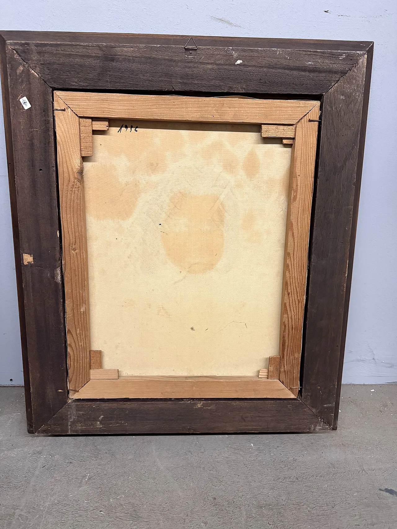 Dipinto olio su tela bambina C. Moraldi, '900 11