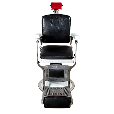Sedia poltrona da barbiere anni '50