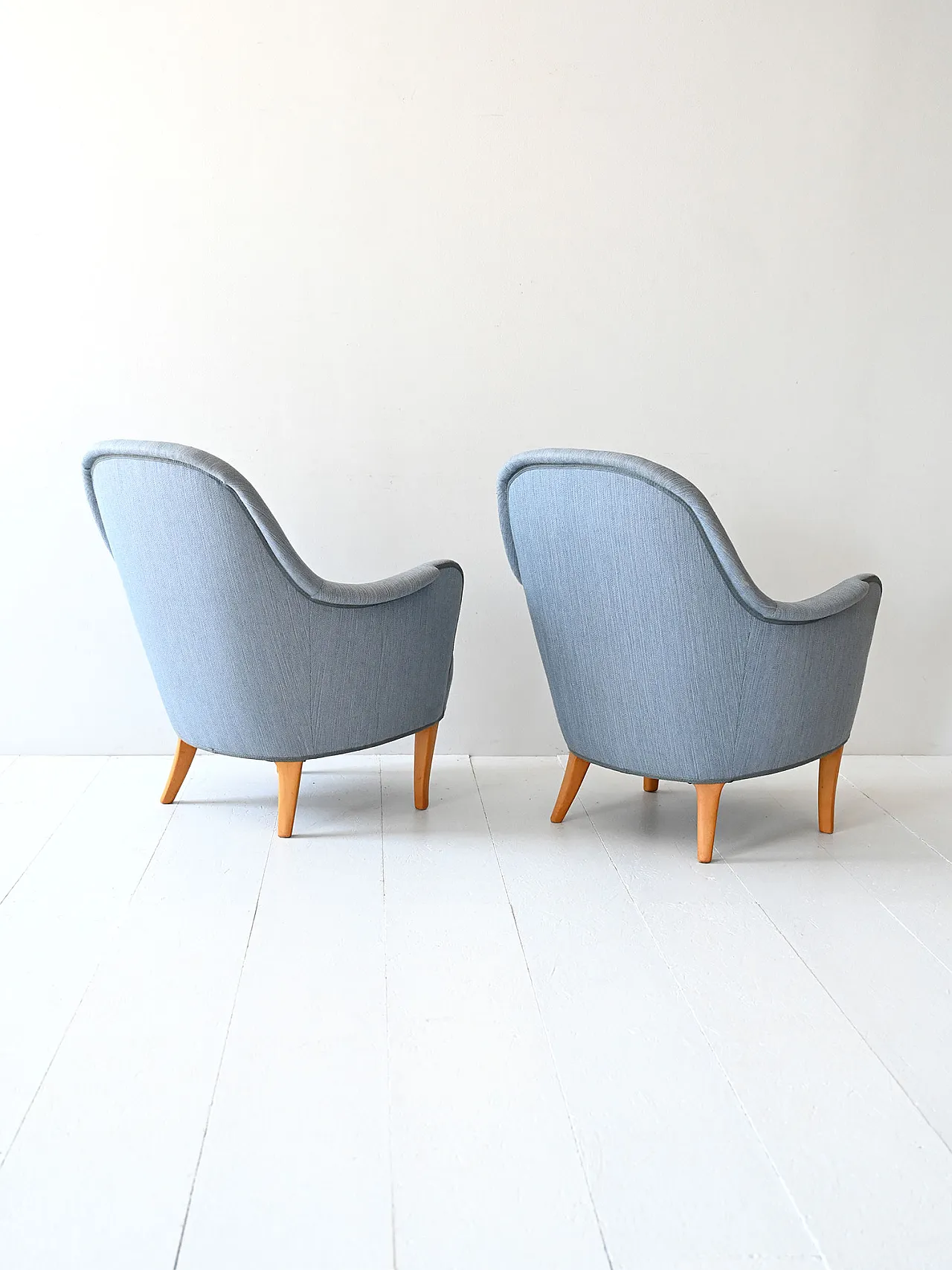 Pair of Carl Malmsten vintage armchairs Samsas 3