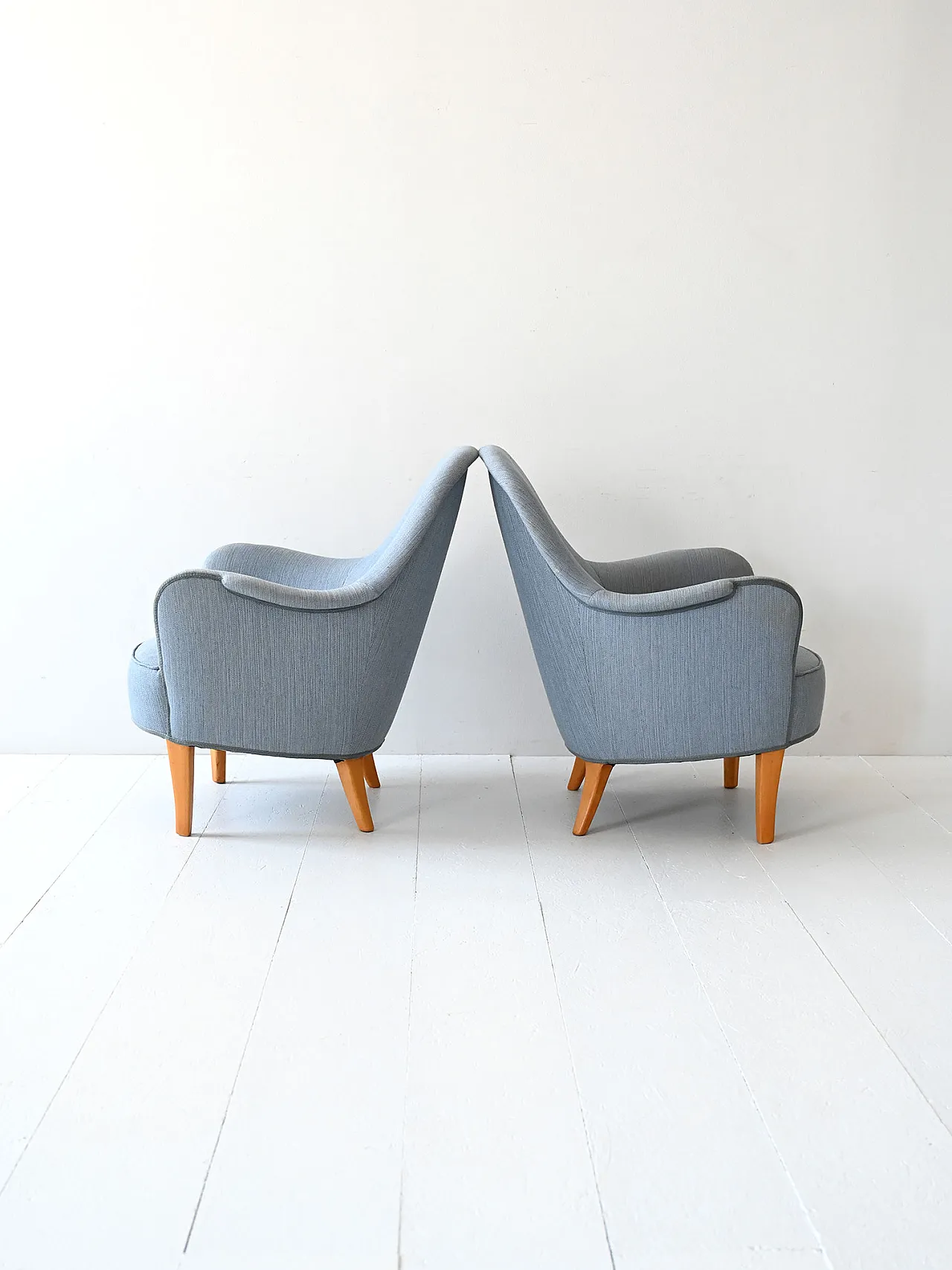 Pair of Carl Malmsten vintage armchairs Samsas 4