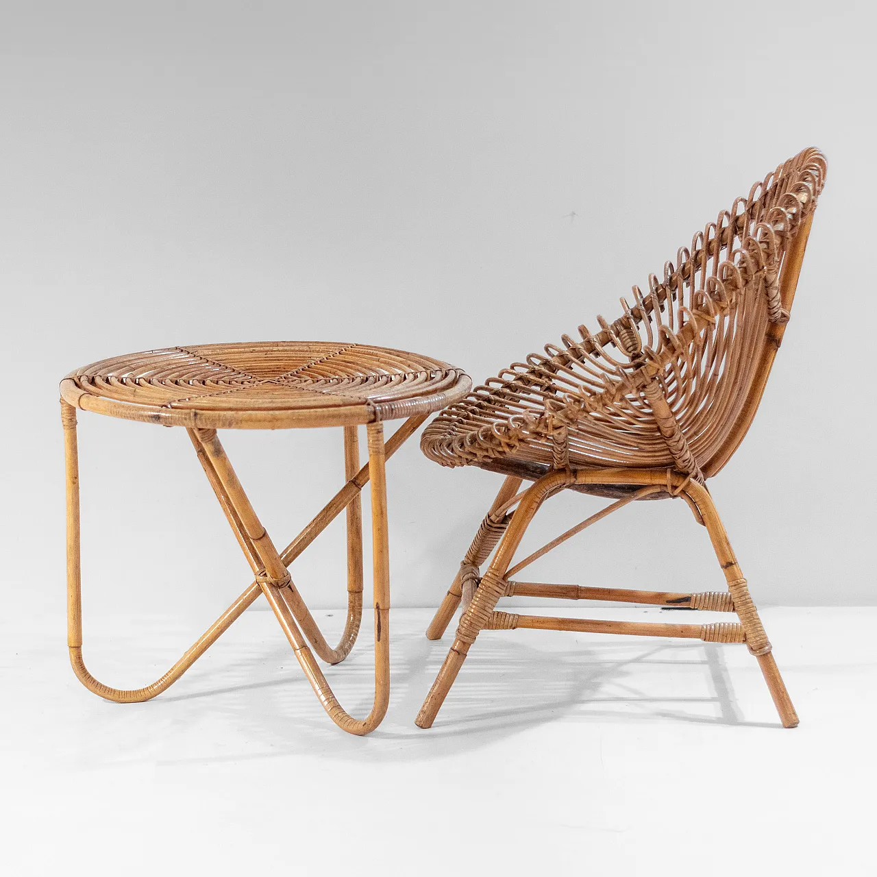 Set in bambù di manifattura italiana degli anni  60 1