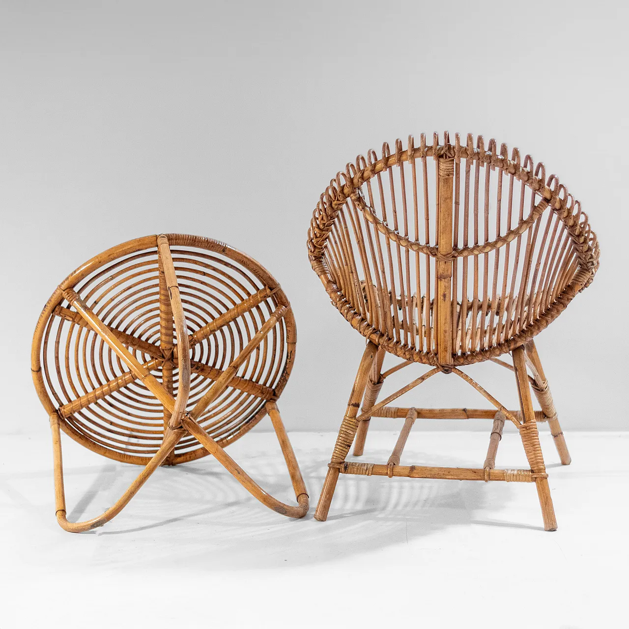 Set in bambù di manifattura italiana degli anni  60 3