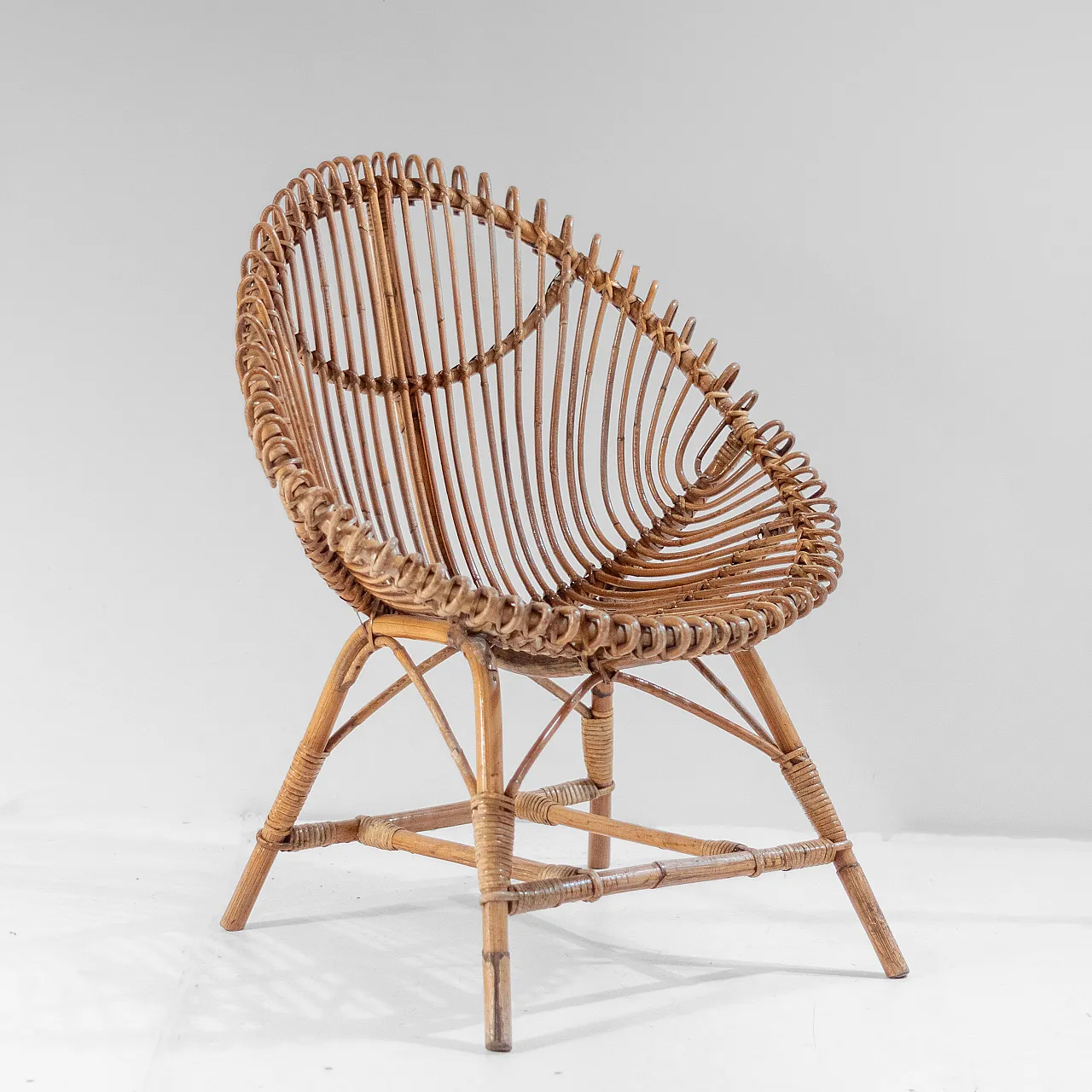 Set in bambù di manifattura italiana degli anni  60 7