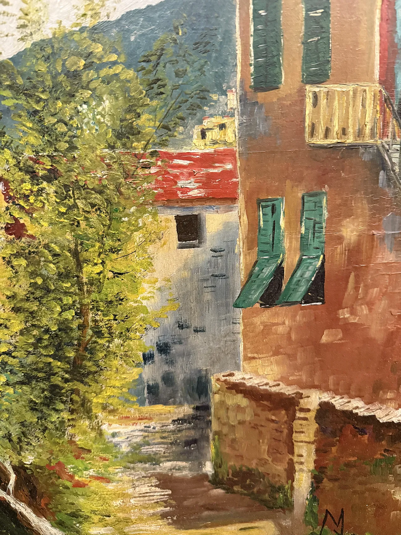 Olio su tela raffigurante Golfo di Napoli, anni '50 6