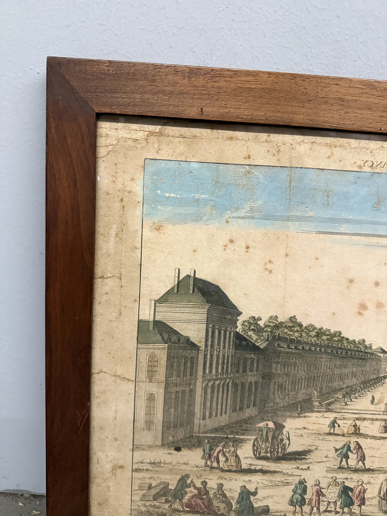 Incisione dipinta Vue de la Carriere de Nency au Septentrio, '800 4