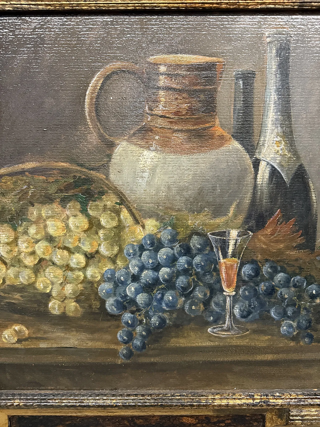 Dipinto olio su cartone di scuola francese 1930 4