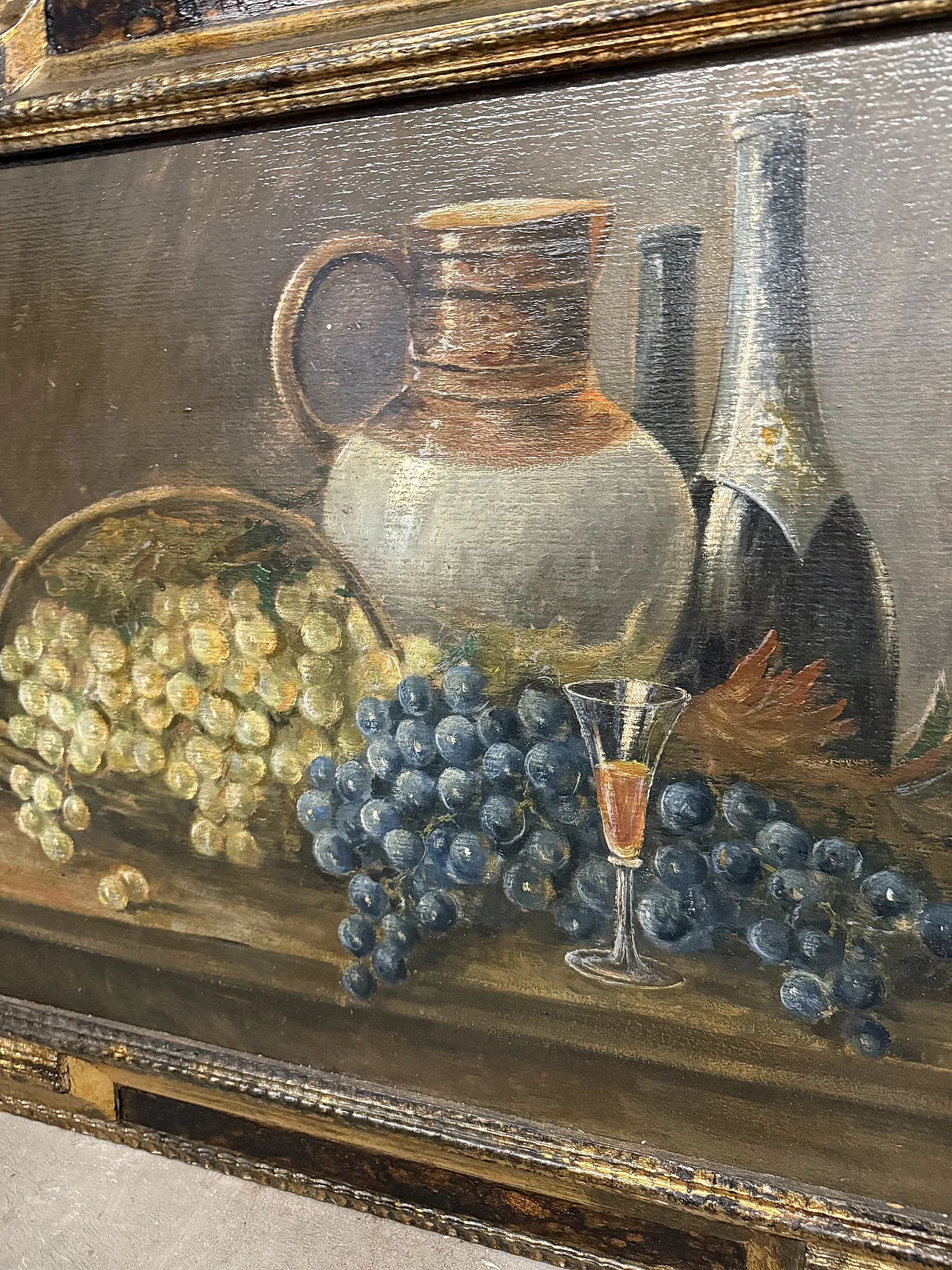 Dipinto olio su cartone di scuola francese 1930 5