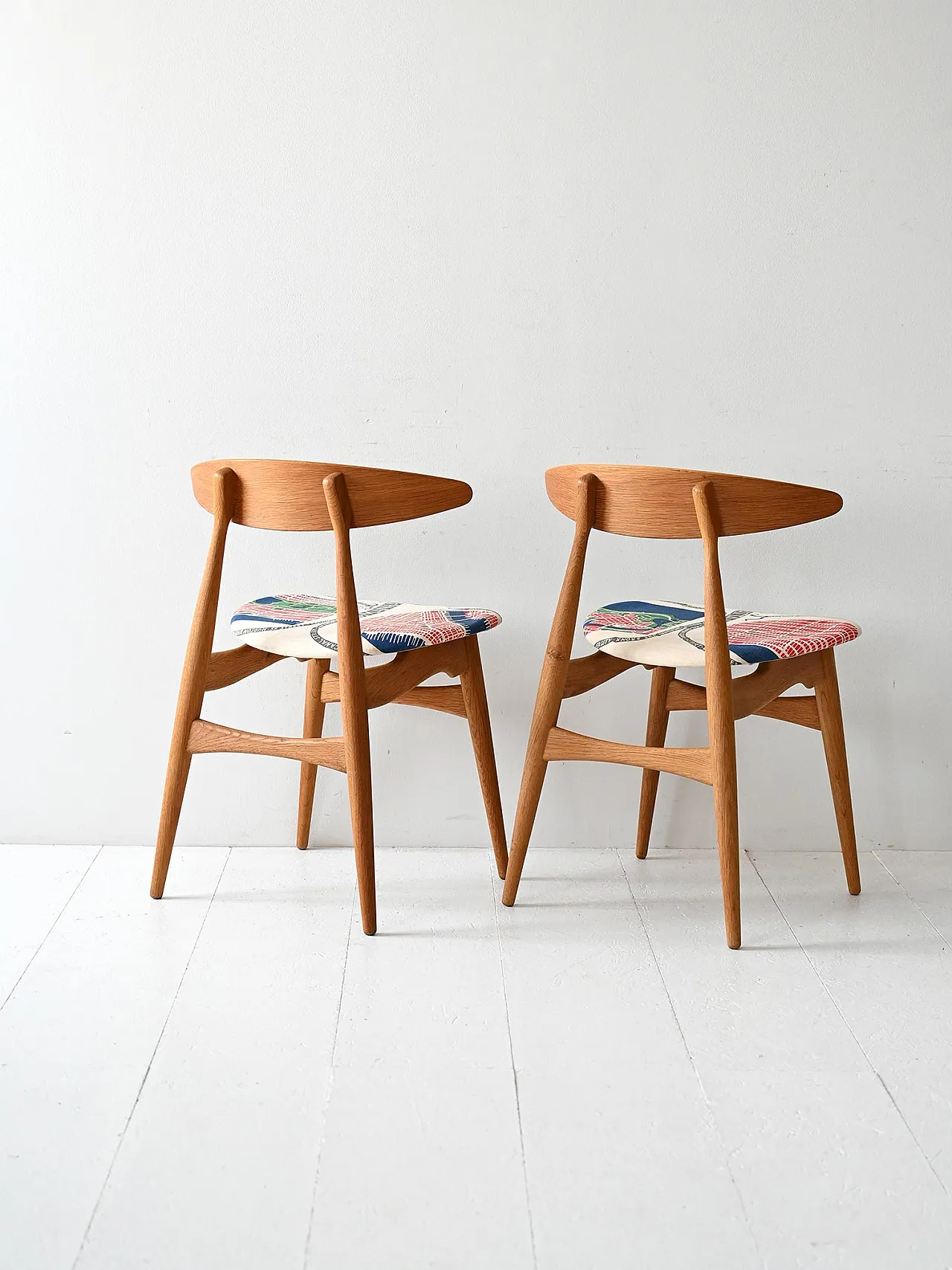 Coppia di sedie CH33 Hans Wegner 5