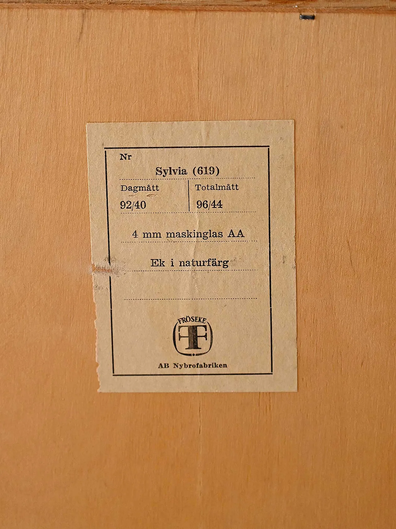 Specchio svedese Fröseke modello Sylvia in rovere 6