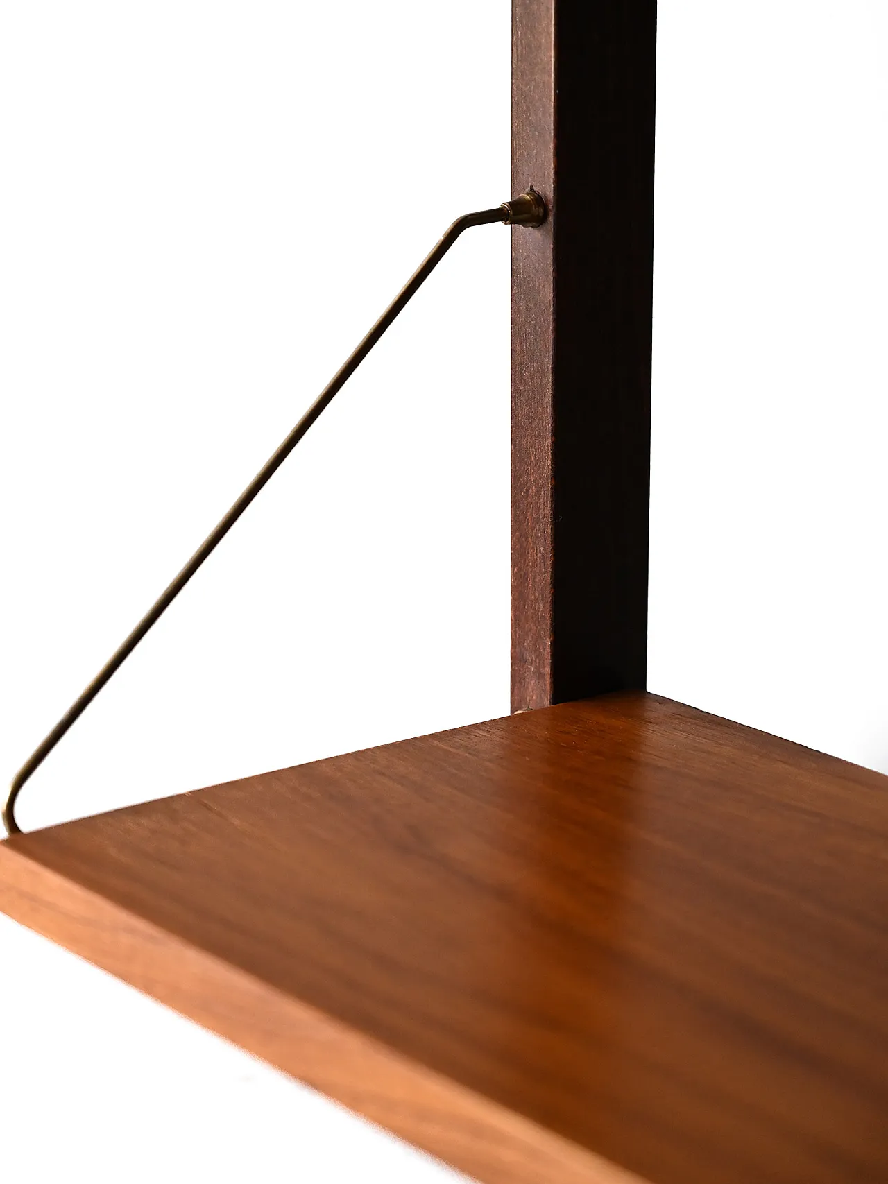 Scandinavian Vintage Library with removable desk and eight tie rods 8
