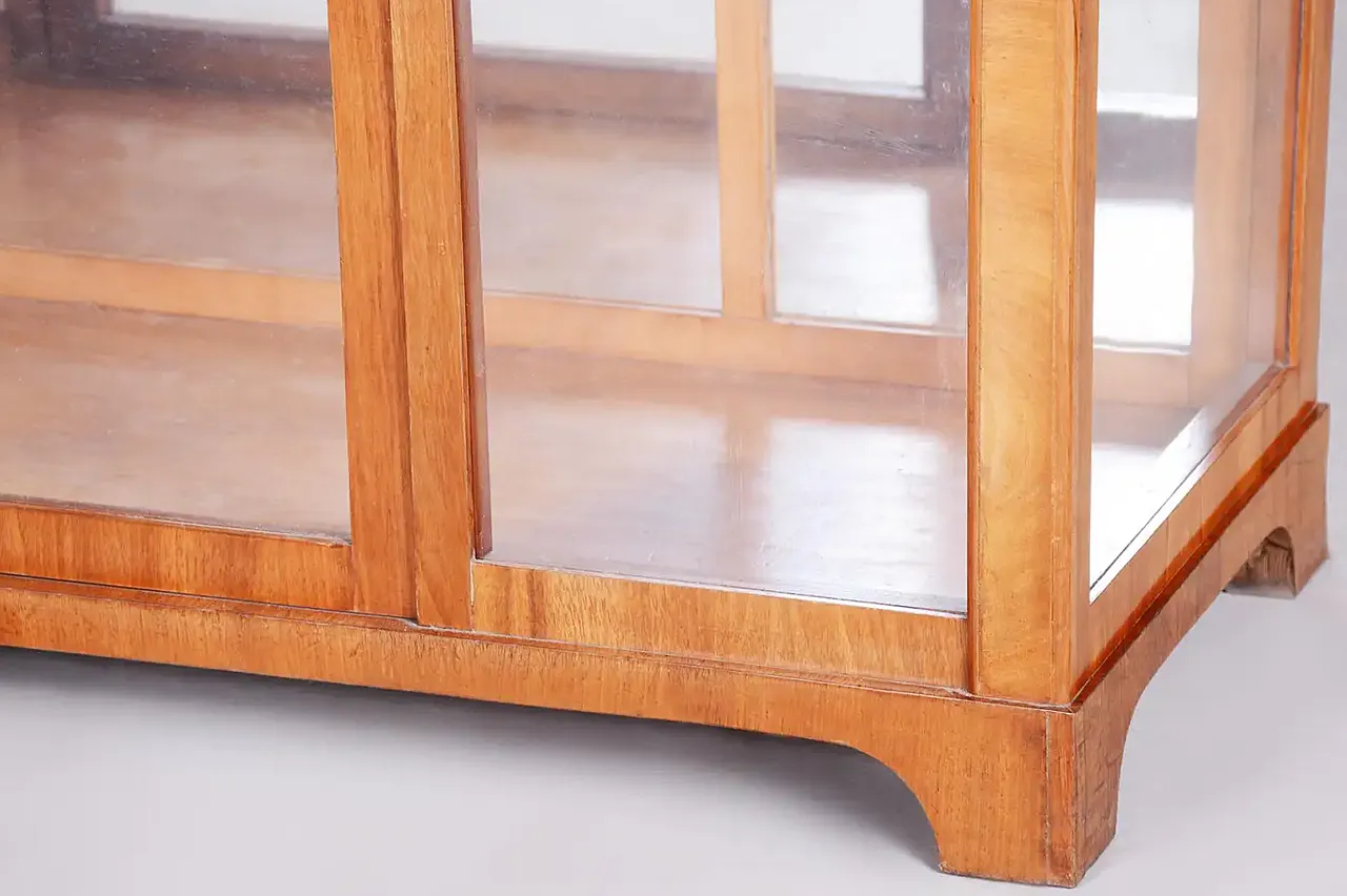 Vetrina Biedermeier Austriaca del XIX Secolo, Noce Restaurato, 18 3