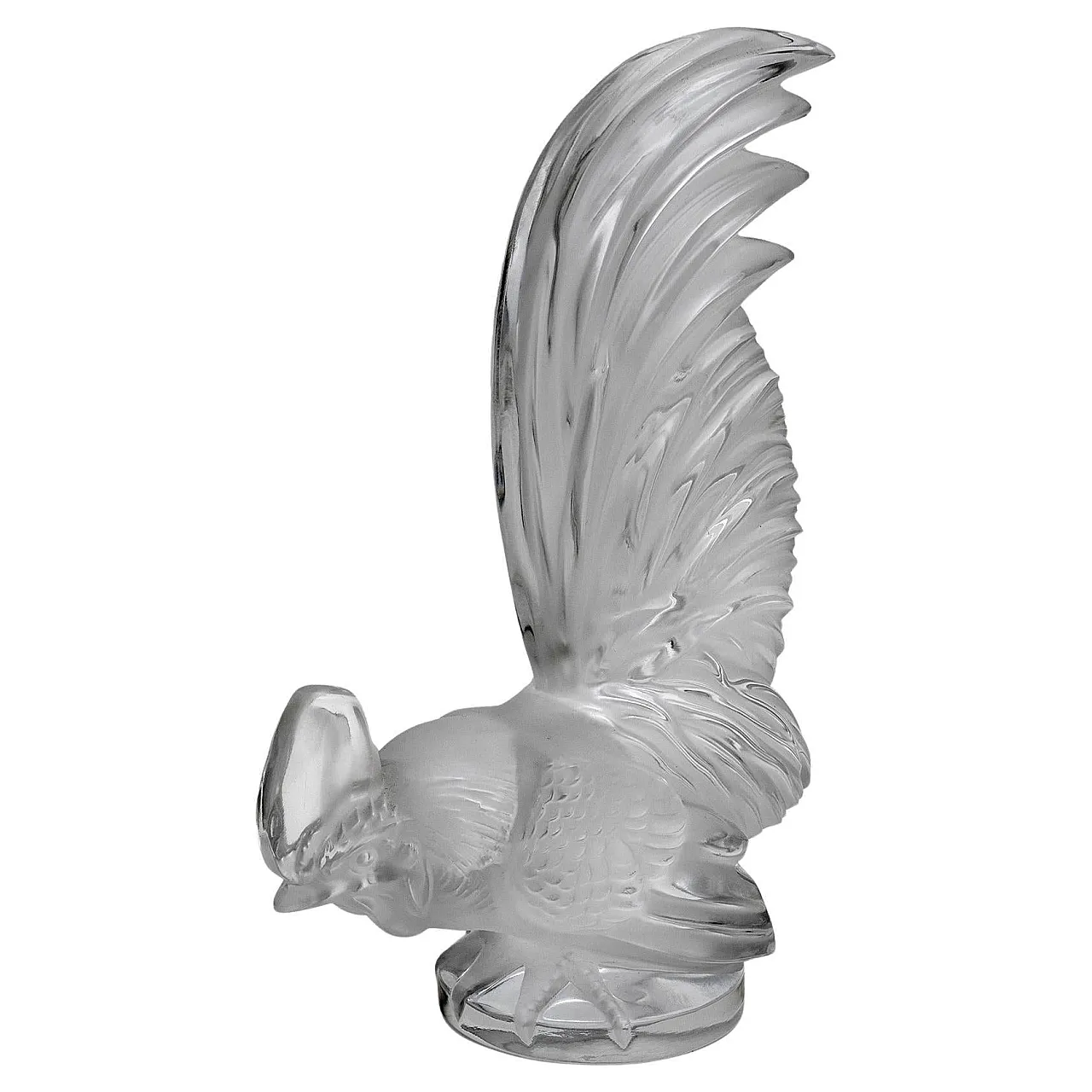 Pair of Ermenonville crystal lamps by Lalique, 1960s 1