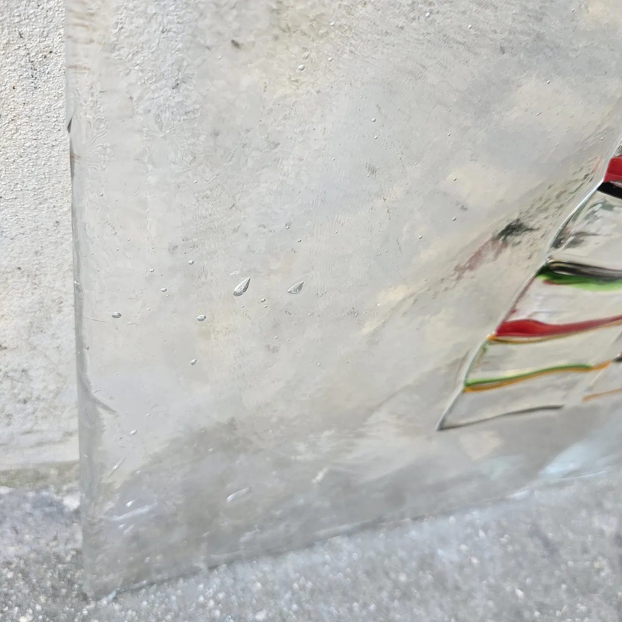 Murano Glass Drawing by Leucos, 90s 4