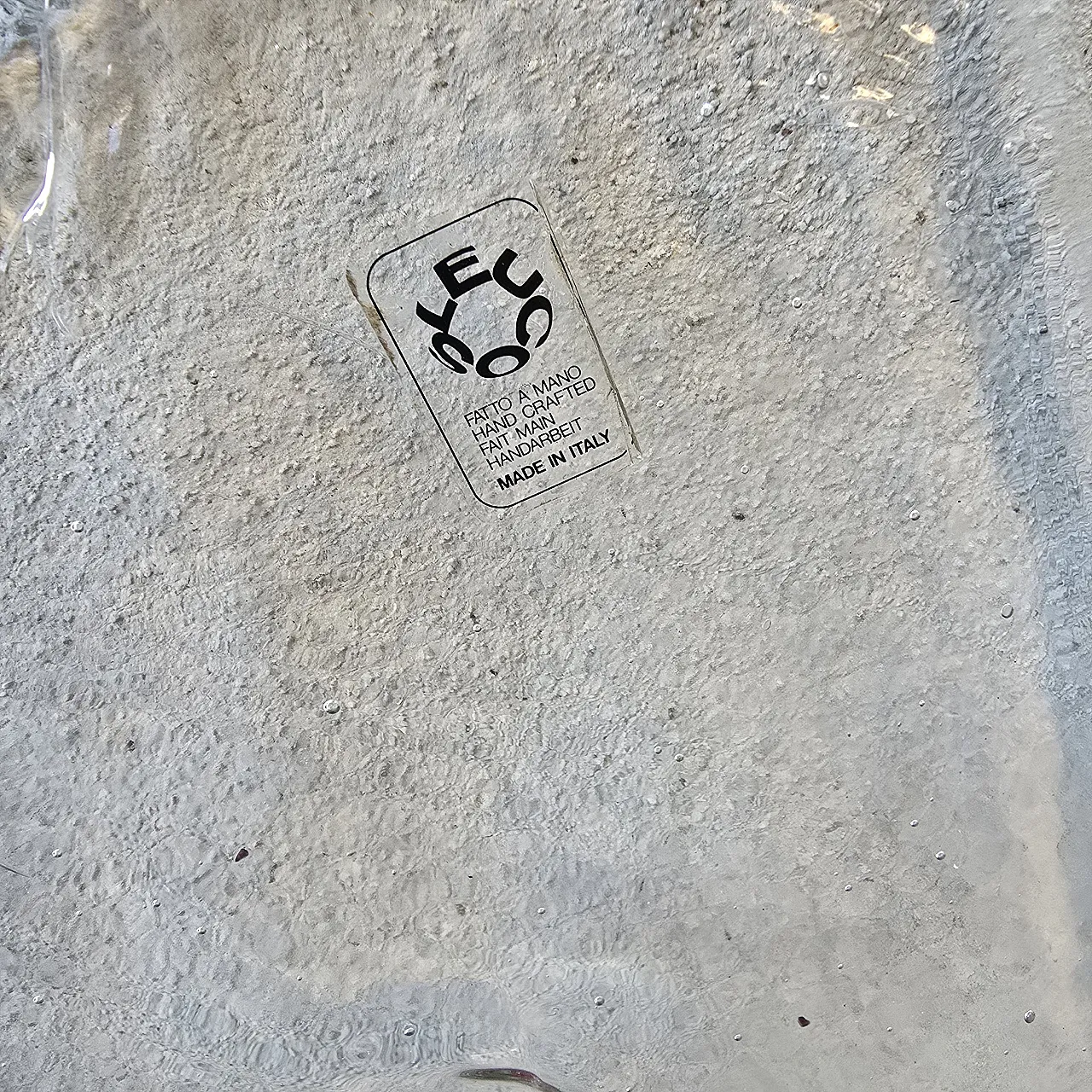 Murano Glass Drawing by Leucos, 90s 5