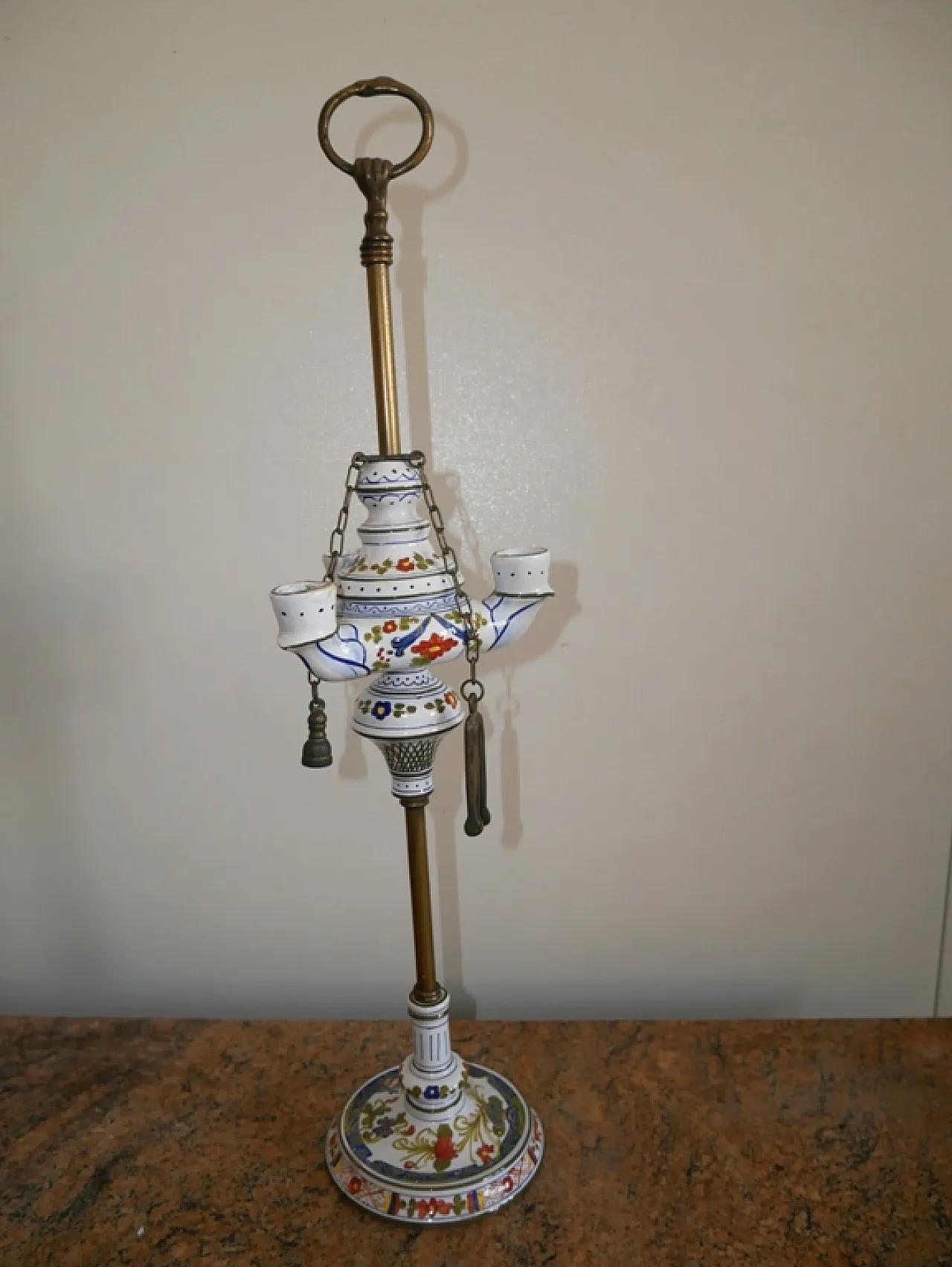 Woil lamp by Cacf Faenza ceramic, 50s 1