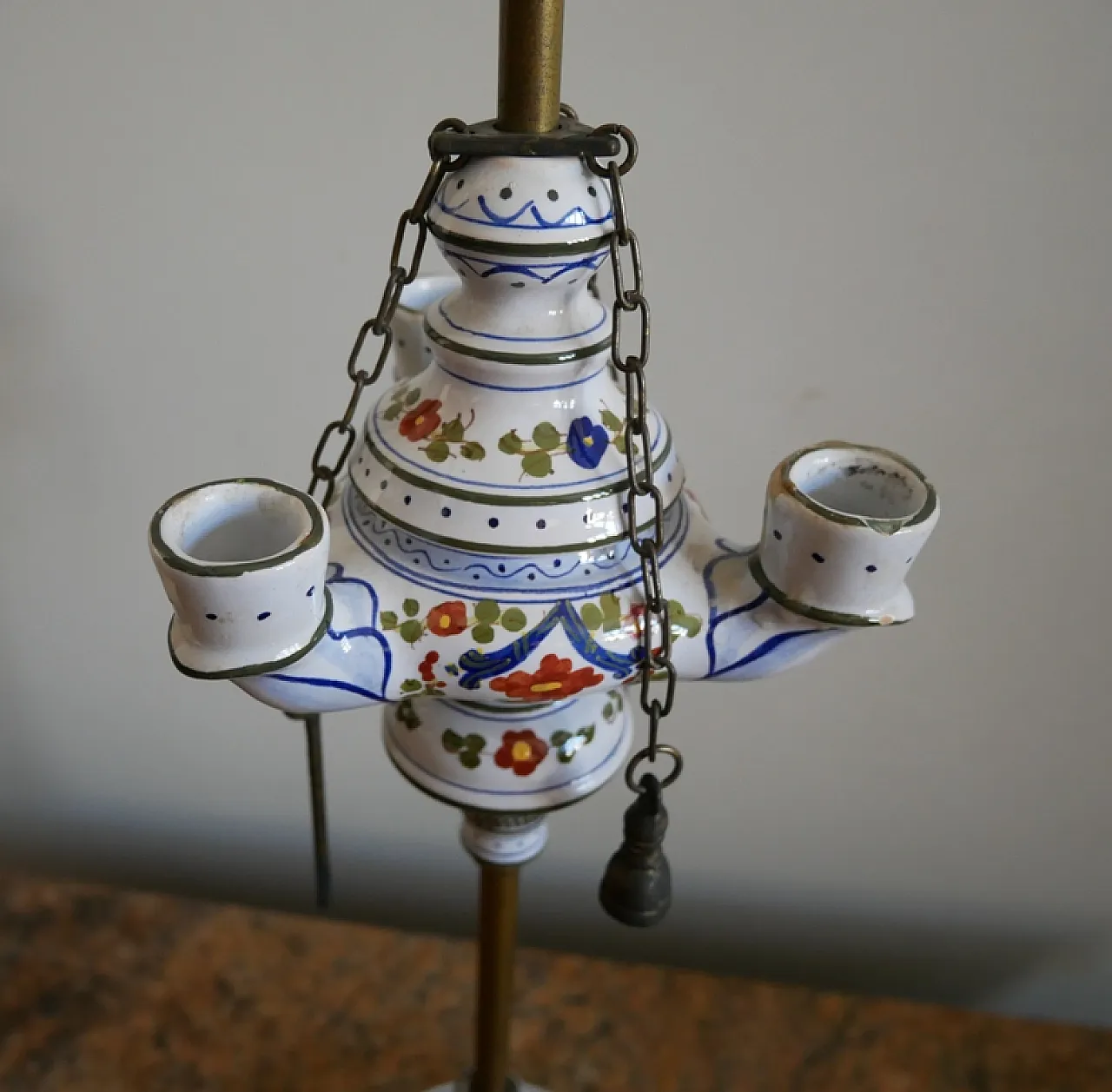 Woil lamp by Cacf Faenza ceramic, 50s 4