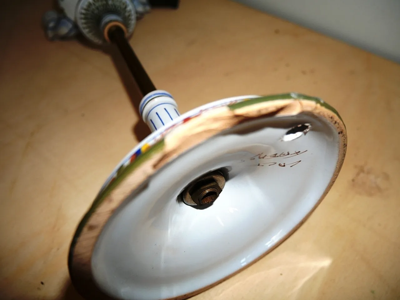 Woil lamp by Cacf Faenza ceramic, 50s 7