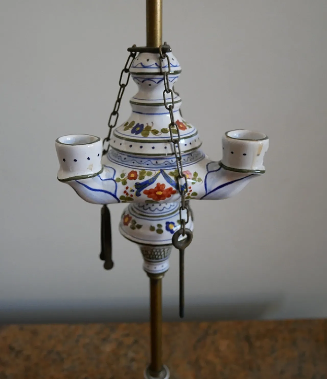 Woil lamp by Cacf Faenza ceramic, 50s 9