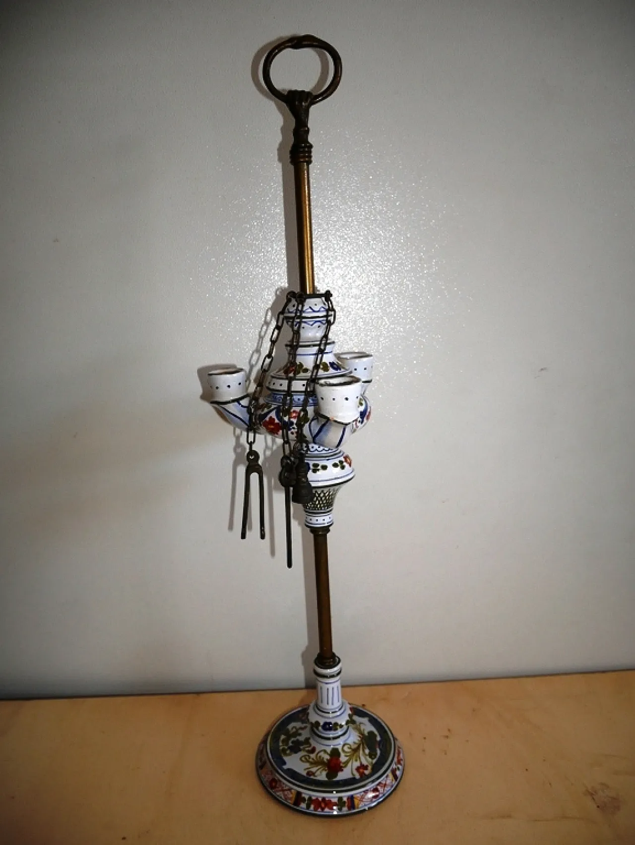 Woil lamp by Cacf Faenza ceramic, 50s 13