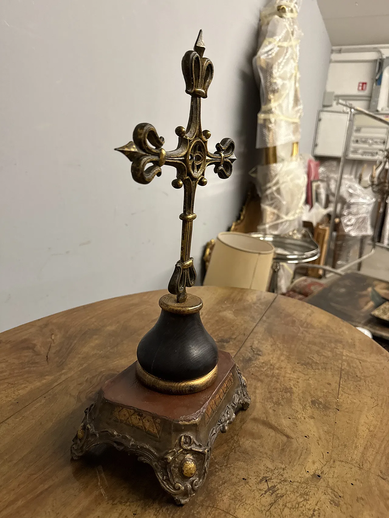 Croce neogotica in Bronzo, '800 7