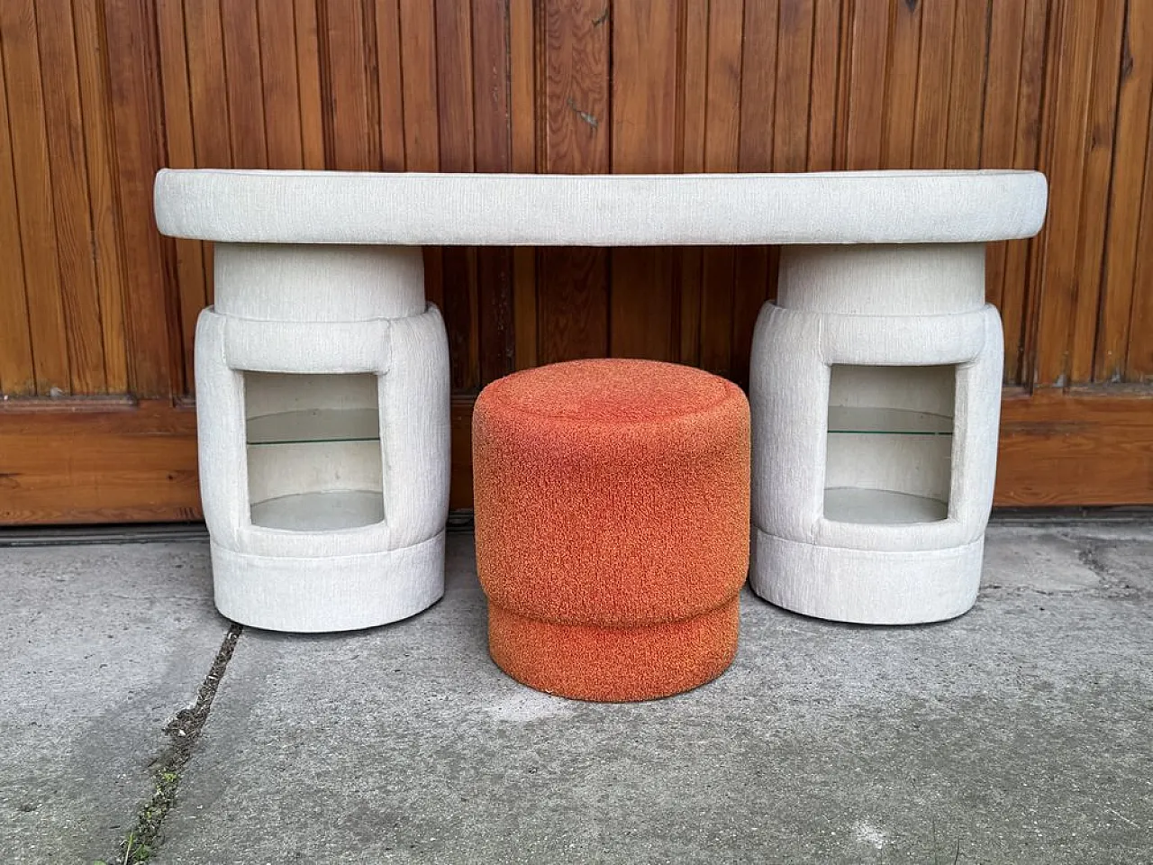 Pair of dessing table with chair by Kecskemét Furniture, 1970s 2