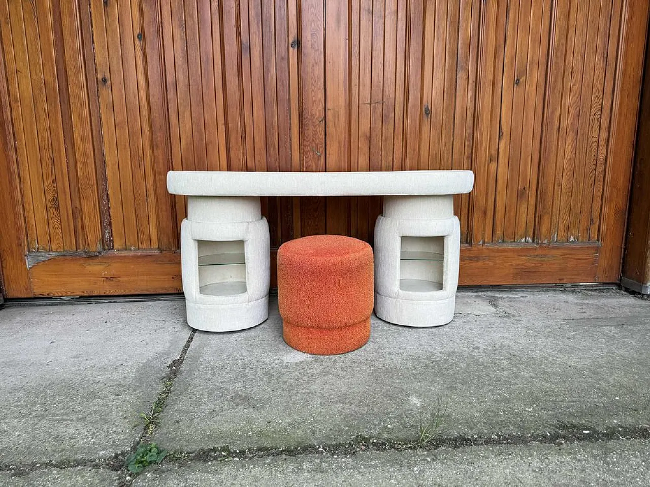 Pair of dessing table with chair by Kecskemét Furniture, 1970s 6