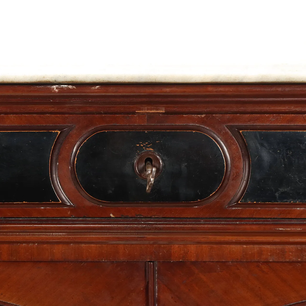Credenza umbertina in mogano e pioppo, '800 6