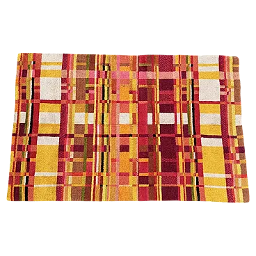 Tappeto fatto a mano in lana stile Bauhaus, Germania, Anni ’60