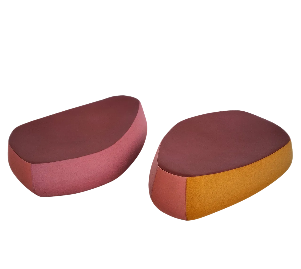 Coppia di pouf Fjord di Patricia Urquiola per Moroso, anni 2000 13