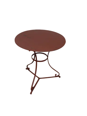 Tavolino in ferro rosso, 1940