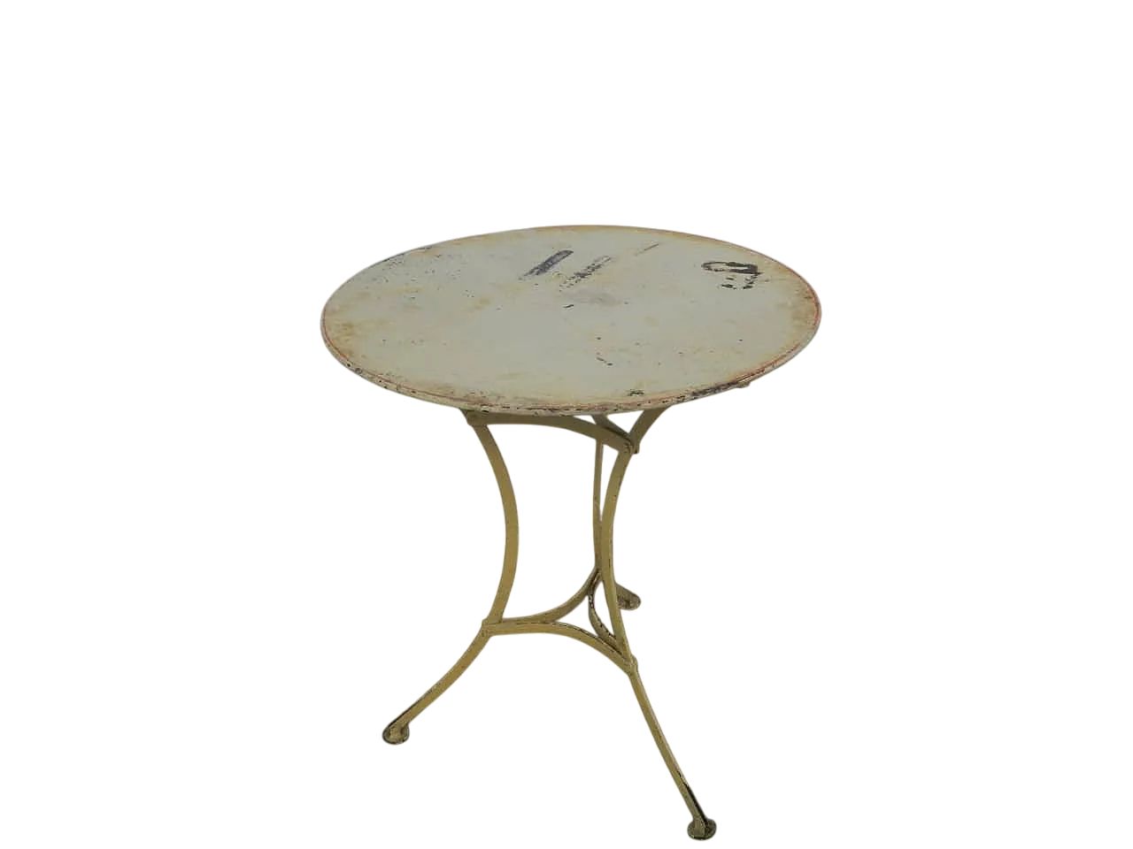 Tavolino in ferro bianco, 1940 9