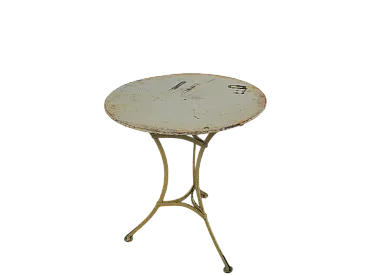 Tavolino in ferro bianco, 1940