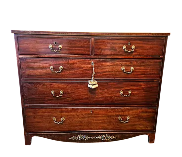 Cassettiera in mogano, stile Georgiano, '800