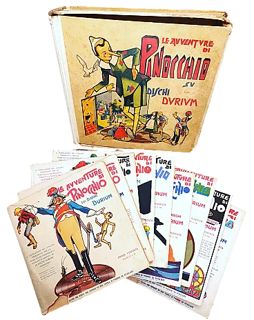 LE AVVENTURE DI PINOCCHIO, EDIZ DURIUM 1933-1934, 18 DISCHI 78 GIRI
