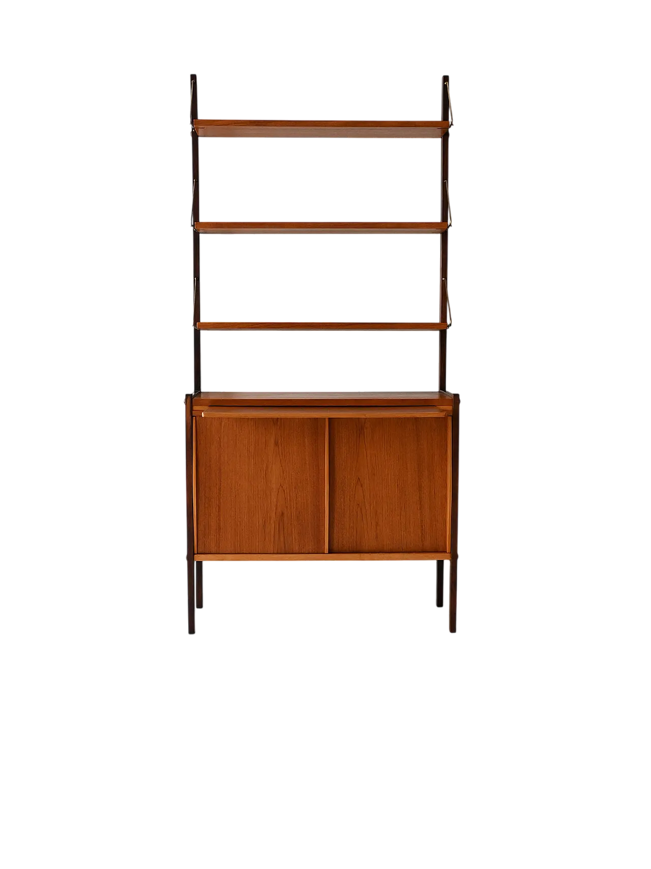 Scandinavian Vintage Library with removable desk and eight tie rods 9