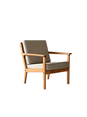 Vintage Hans Wegner Ge265 with fixed backrest