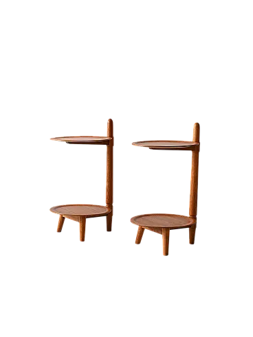 Coppia di comodini danesi di Edmund Jørgensen